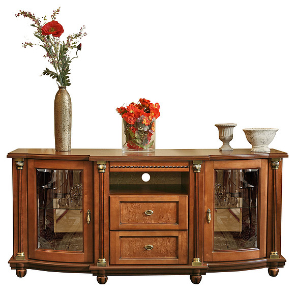 Тумба «Валенсия ТВ3с» П244.30, Цвет: Каштан