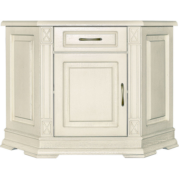 Тумба «Верди Люкс 1у» П487.01-01, Цвет: Слоновая кость (tumba_verdi_1u_p487_01-01_slon_kost.jpg) Тумба «Верди Люкс 1у» П487.01-01, Цвет: Слоновая кость