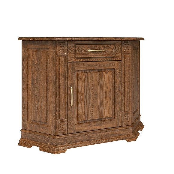 Тумба «Верди Люкс 1у» П487.01, Цвет: Черешня (tumba_verdi_1u_p487_01_chereshnya.jpg) Тумба «Верди Люкс 1у» П487.01, Цвет: Черешня