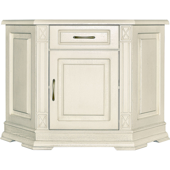 Тумба «Верди Люкс 1у» П487.01, Цвет: Слоновая кость (tumba_verdi_1u_p487_01_slon_kost.jpg) Тумба «Верди Люкс 1у» П487.01, Цвет: Слоновая кость