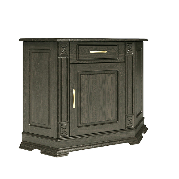 Тумба «Верди Люкс 1у» П487.01, Цвет: Венге (tumba_verdi_1u_p487_01_venge.jpg) Тумба «Верди Люкс 1у» П487.01, Цвет: Венге