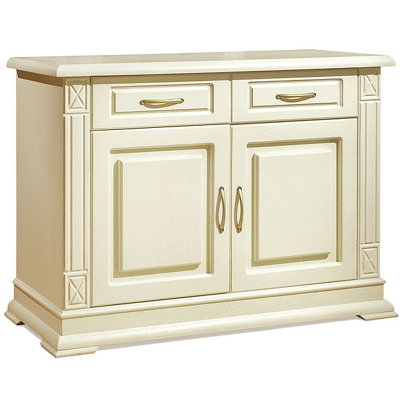 Тумба «Верди Люкс 2» П487.02, Цвет: Слоновая кость (tumba_verdi_2_p487_02_slon_kost.jpg) Тумба «Верди Люкс 2» П487.02, Цвет: Слоновая кость