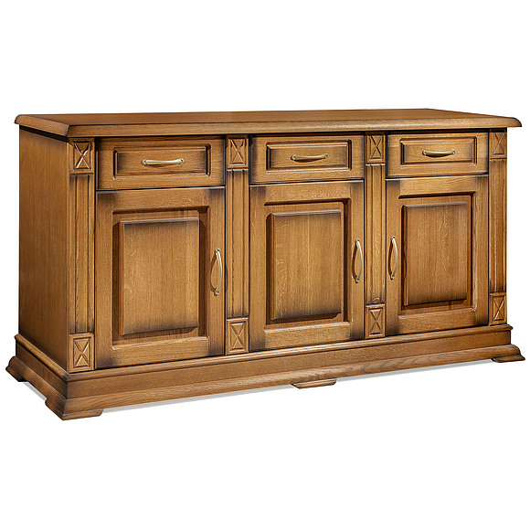 Тумба «Верди Люкс 3» П487.03, Цвет: Дуб рустикаль с патинированием