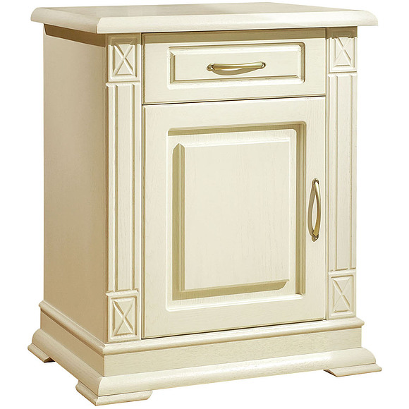 Тумба «Верди Люкс 1» П487.32-01, Цвет: Слоновая кость (tumba_verdi_lux_1_p487_32-01_slon_kost.jpg) Тумба «Верди Люкс 1» П487.32-01, Цвет: Слоновая кость