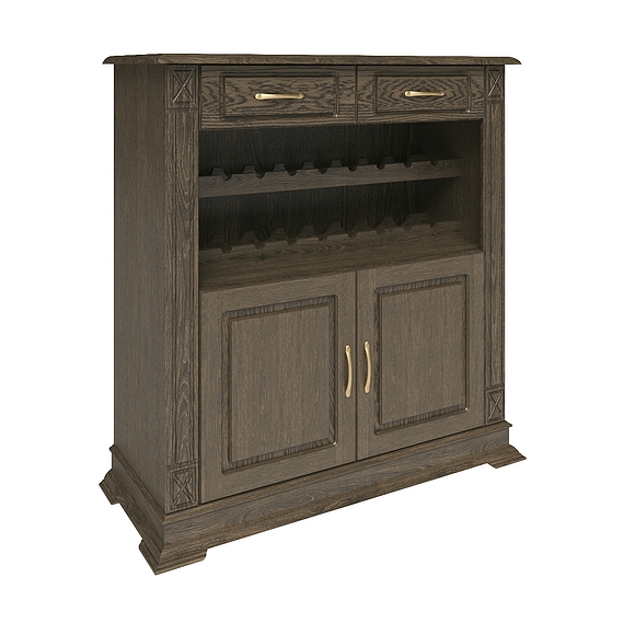 Тумба «Верди Люкс 2/1» П487.42, Цвет: Табак