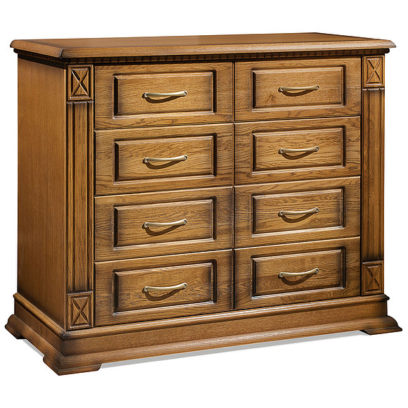 Комод «Верди Люкс» П434.02, Цвет: Дуб рустикаль с патинированием