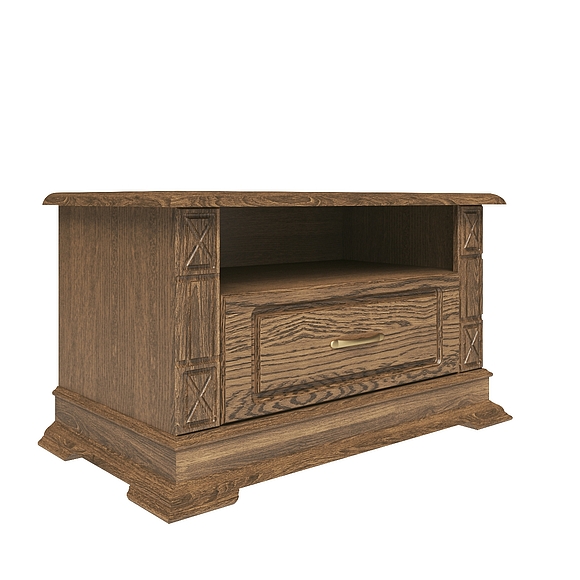 Тумба «Верди Люкс ТВ1» П487.08, Цвет: Дуб рустикаль (tumba_verdi_tv1_p487_08_dub_rustikal.jpg) Тумба «Верди Люкс ТВ1» П487.08, Цвет: Дуб рустикаль