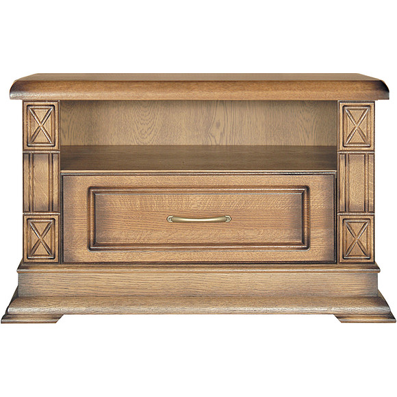 Тумба «Верди Люкс ТВ1» П487.08, Цвет: Дуб рустикаль с патинированием (tumba_verdi_tv1_p487_08_dub_rustikal_patinir.jpg) Тумба «Верди Люкс ТВ1» П487.08, Цвет: Дуб рустикаль с патинированием