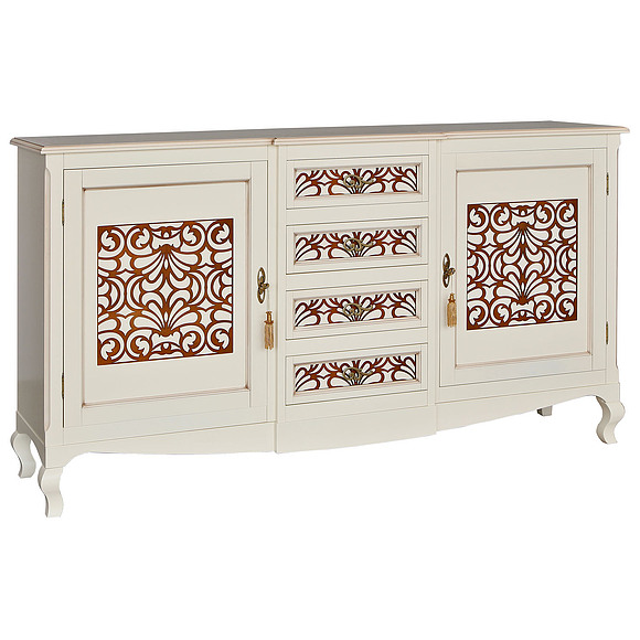 Комод «Видана Люкс 3» П446.03, Цвет: Светлый Ром