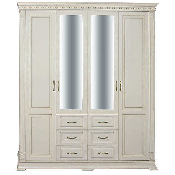 Шкаф «Верди Люкс» П434.01, Цвет: Слоновая кость