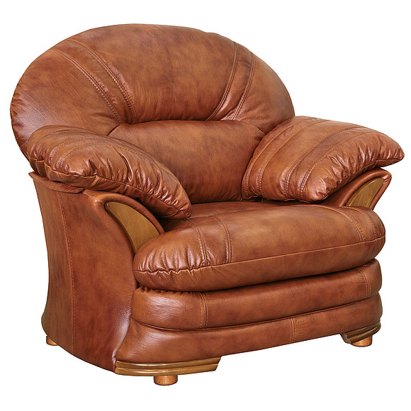 Кресло «Йорк» (12), Материал: натуральная кожа, Группа ткани: 120 группа