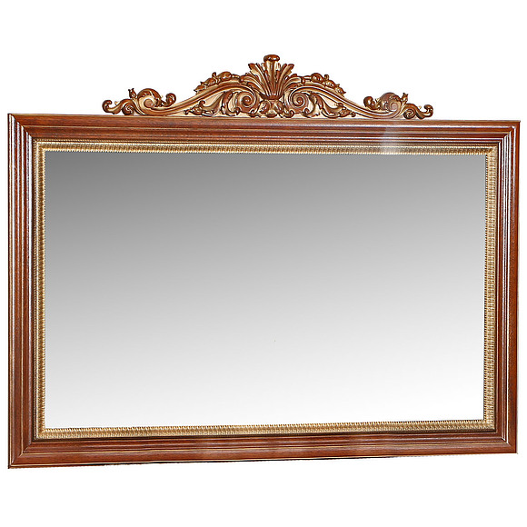 Зеркало настенное «Альба 18к» П485.18к, Цвет: Палисандр с золочением