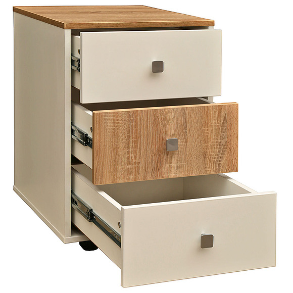 Тумба «Next» П033.021, Материал: ДСП ламинированная, Цвет: Белый+дуб Сонома