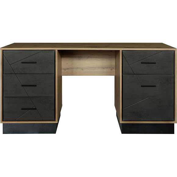 Стол письменный «Лайн» П619.15, Цвет: Камень серый/Дуб вотан/Чёрный