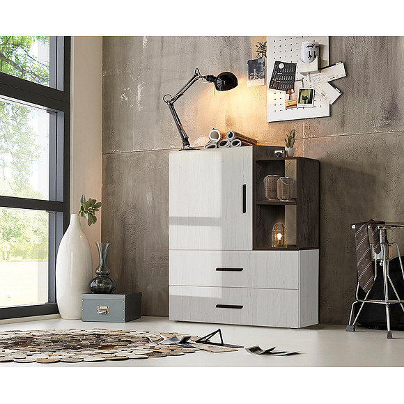 Тумба «Luna» П049.201, Цвет: сосна рандерс + оникс