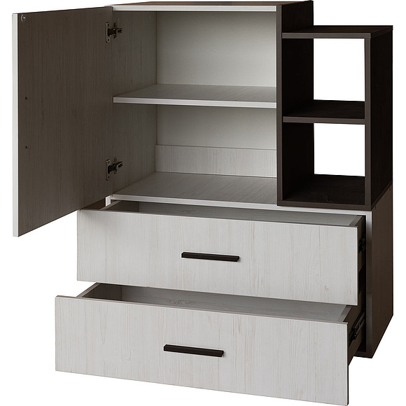 Тумба «Luna» П049.201, Цвет: сосна рандерс + оникс