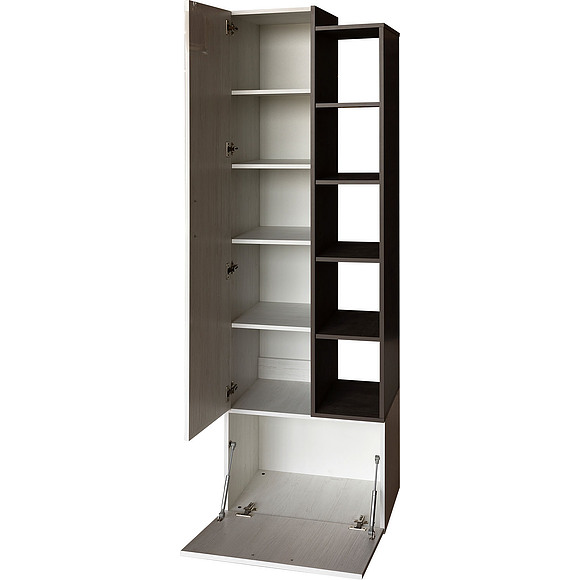 Шкаф комбинированный «Luna» П049.102, Цвет: сосна рандерс + оникс