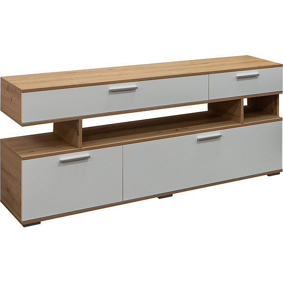 Тумба «Фараон» П576.01, Цвет: Дуб Онтарио + Белый Глянец