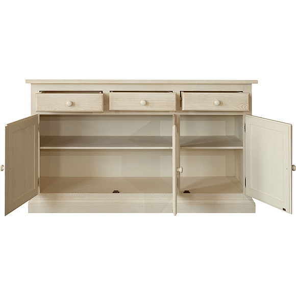 Тумба 3д «Лотос 1075» БМ704, Цвет: Брашированный крем