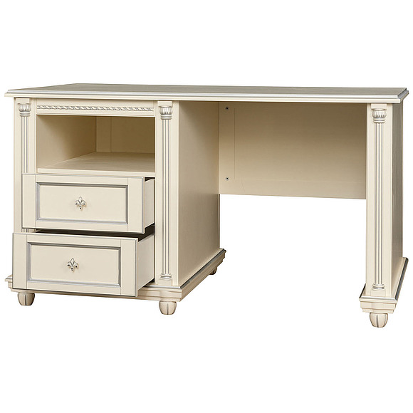 Стол «Валенсия 9» П444.14.1, Цвет: Античная темпера с серебром