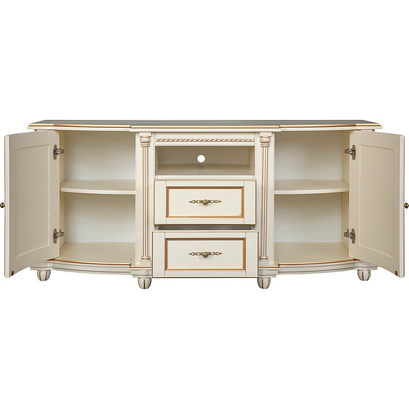 Тумба «Валенсия ТВ3» П244.29, Цвет: Античная темпера с золотом