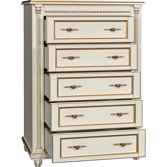 Комод «Валенсия» П254.31, Цвет: Античная темпера с золотом