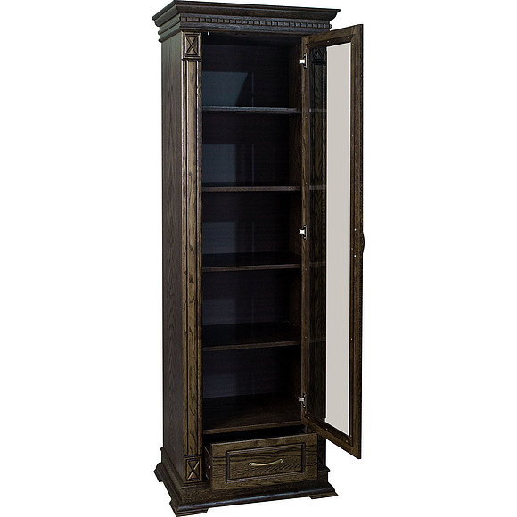 Шкаф «Верди Люкс 1/1» П487.26, Цвет: Венге