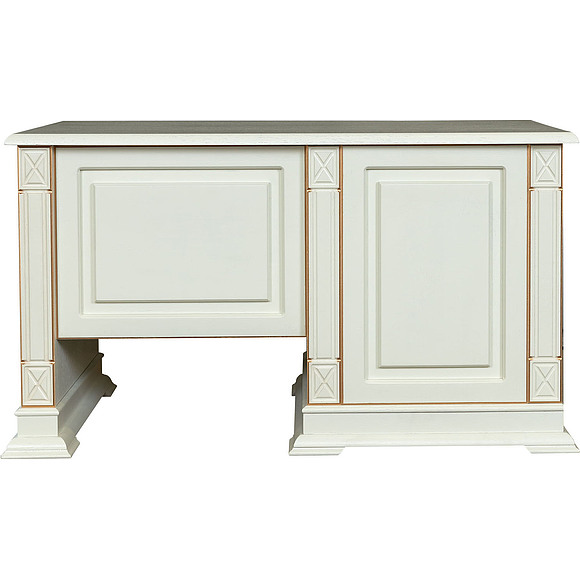 Стол письменный «Верди Люкс 9.1» П432.14-01, Цвет: Слоновая кость с золочением