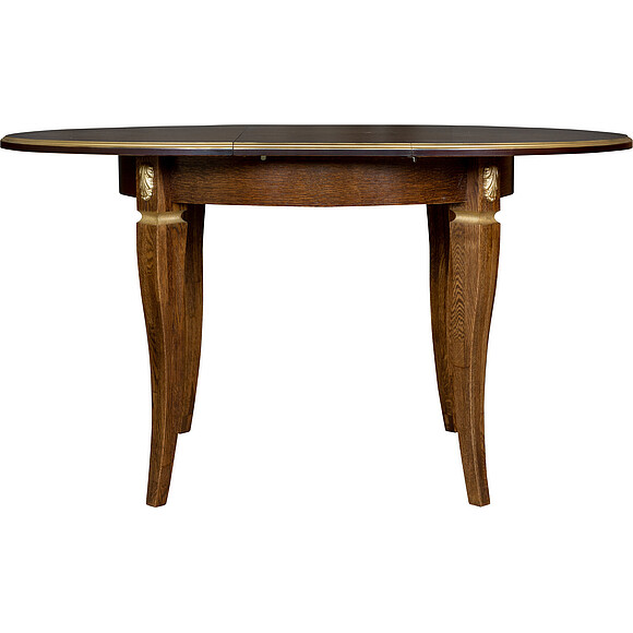 Стол «Милана 12А» П318.08, Цвет: Черешня с золочением (Chereshnya_s_zolozheniem_Stol_Milana_12A_P318-08__.jpg) Стол «Милана 12А» П318.08, Цвет: Черешня с золочением