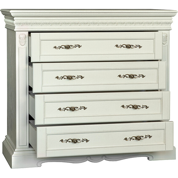 Комод «Милана 11с» П294.11с, Цвет: Слоновая кость