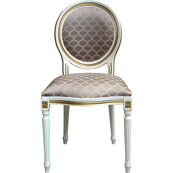 Стул «Премиум» П3101/S, Материал: ткань, Цвет: Слоновая кость с золочением