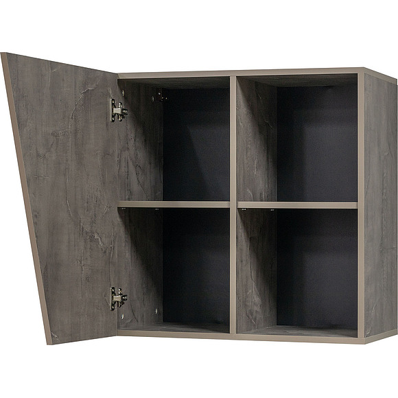 Шкаф навесной «Норидж» П633.04, Цвет: Оникс