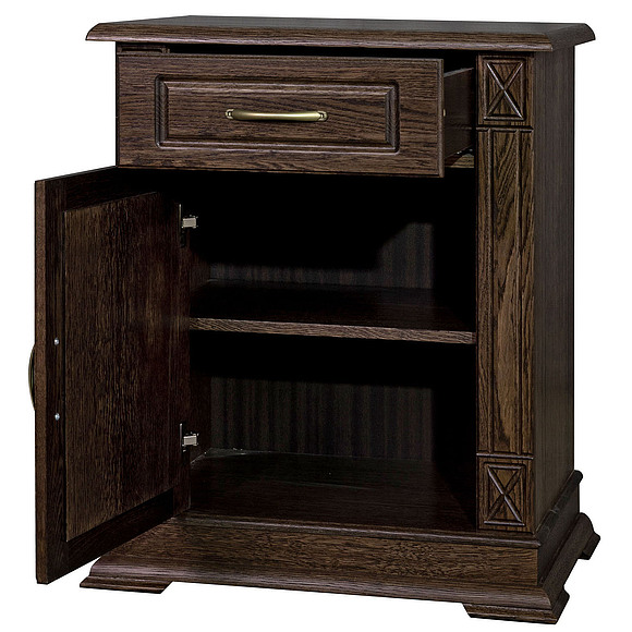 Тумба «Верди Люкс 1» П487.32-01, Цвет: Табак (Verdi_1_P487-32-01_tabak-.jpg) Тумба «Верди Люкс 1» П487.32-01, Цвет: Табак