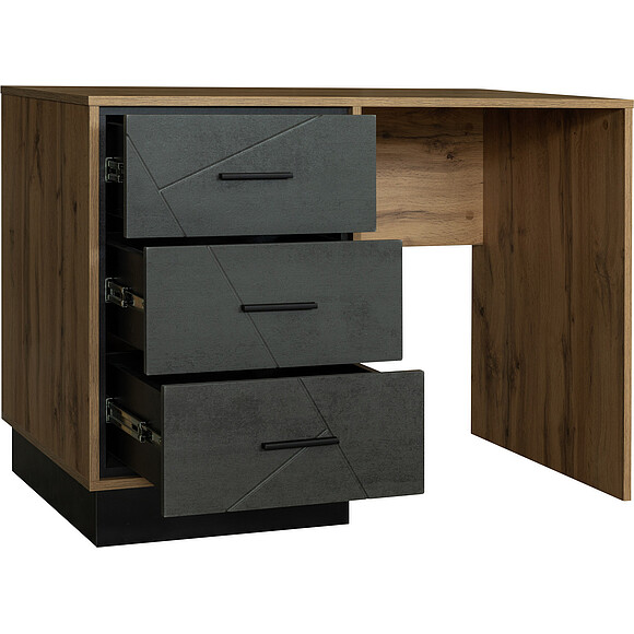 Стол письменный «Лайн» П619.16, Цвет: Камень серый/Дуб вотан/Чёрный