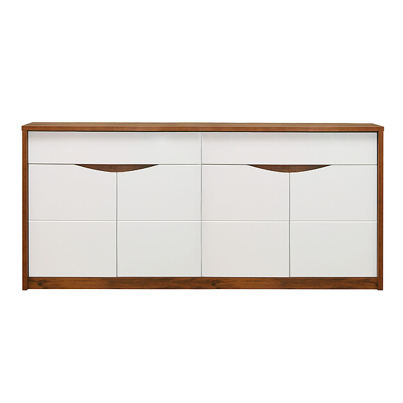 Тумба «Монако» П510.11, Материал: каркас без подсветки, Цвет: Дуб Саттер+Белый глянец