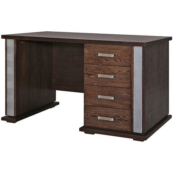 Стол письменный «Тунис» П343.25-1Ш, Цвет: Венге+серебро