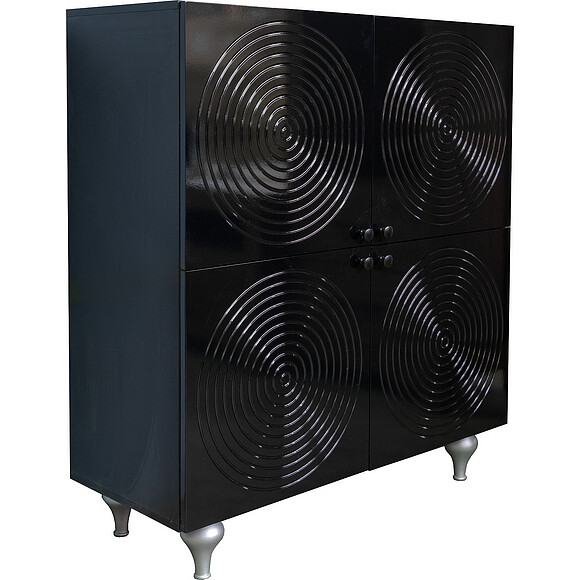 Тумба «Лацио» П634.03, Цвет: Черный глянец / черный