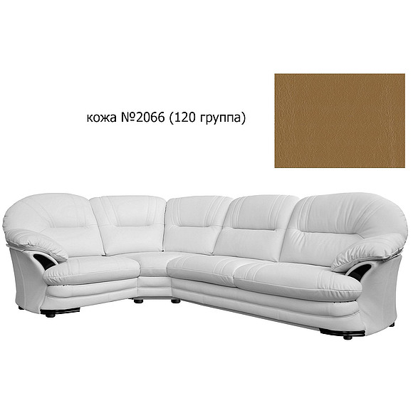 Угловой диван «Йорк» (3мL/R901R/L) - спецпредложение, Материал: натуральная кожа, Группа ткани: 120 группа