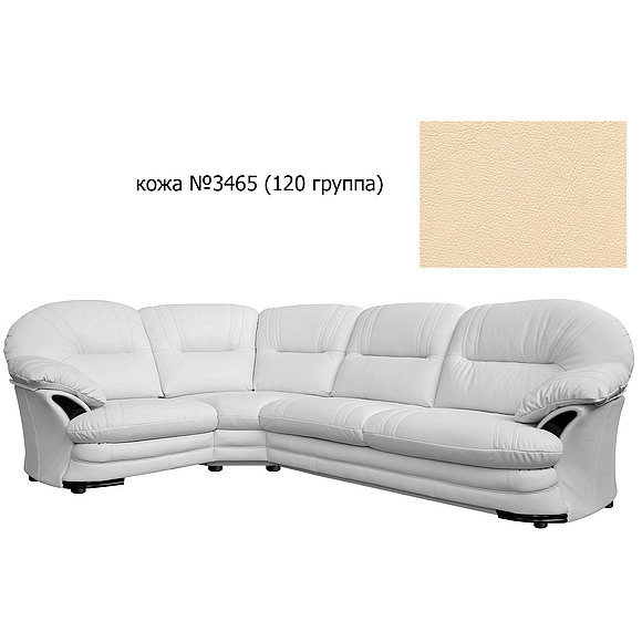 Угловой диван «Йорк» (3мL/R901R/L) - спецпредложение, Материал: натуральная кожа, Группа ткани: 120 группа