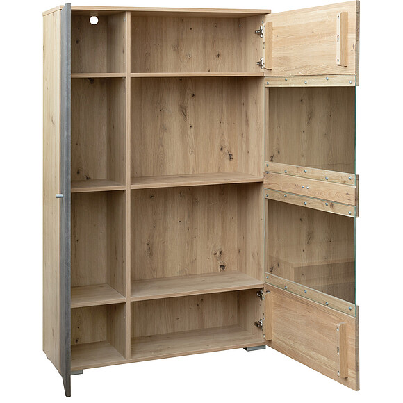 Тумба «Тренд» П578.03, Цвет: Дуб натуральный + «Roxy Grau»