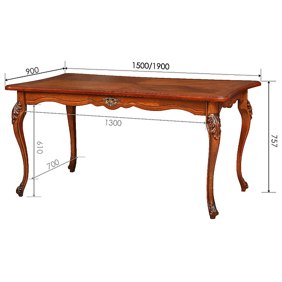 Стол «Алези 3Р» П353.08, Цвет: Античная бронза