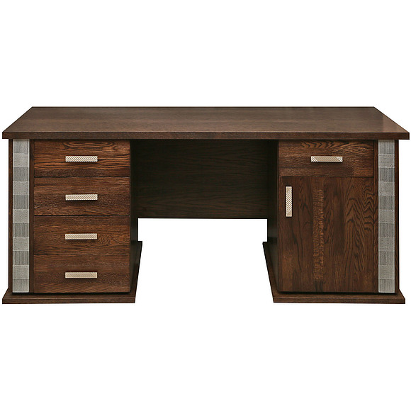 Стол письменный «Тунис» П343.08Ш, Цвет: Венге+серебро