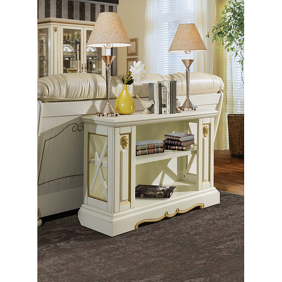 Тумба «Милана 6с» П265.06с, Цвет: Слоновая кость с золочением