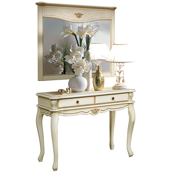 Стол «Алези» П349.19, Цвет: Слоновая кость с золочением