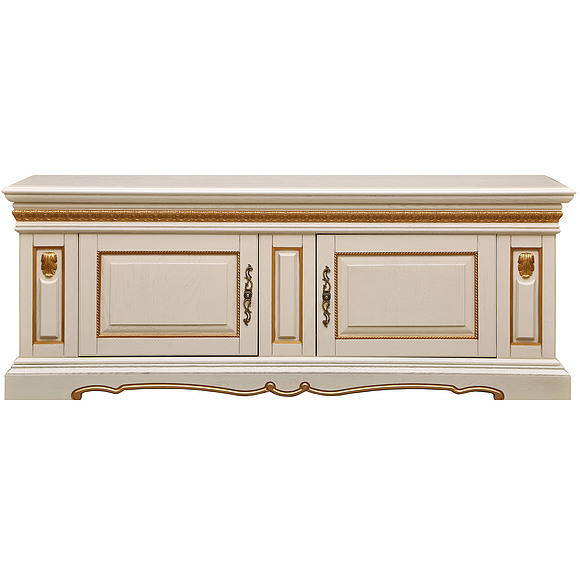 Тумба «Милана ТВ3с» П265.15с, Цвет: Слоновая кость с золочением