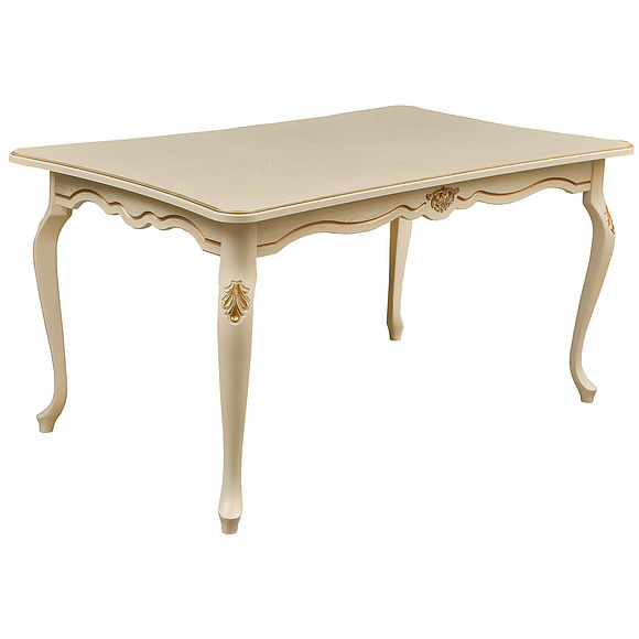 Стол «Алези 2Е» П353.05, Цвет: Слоновая кость с золочением