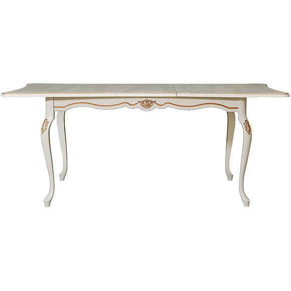 Стол «Алези 2РЕ» П353.06, Цвет: Слоновая кость с золочением