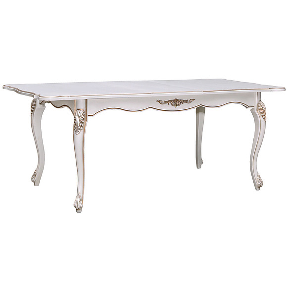 Стол «Алези 3Р» П353.08, Цвет: Слоновая кость с золочением