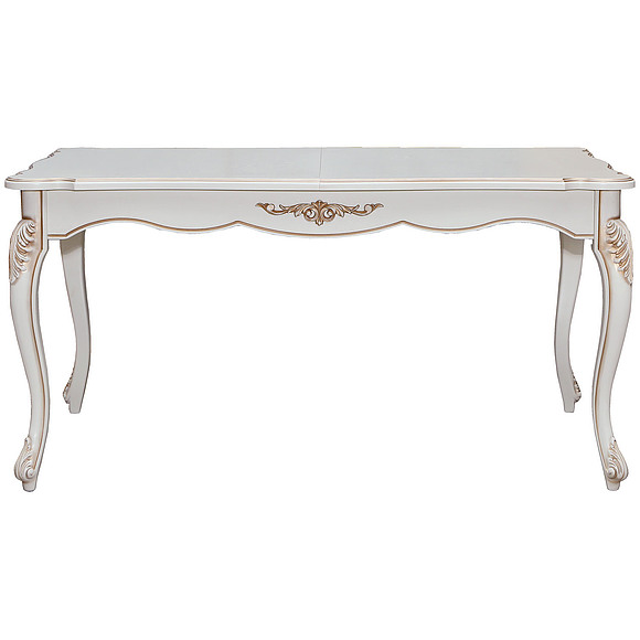 Стол «Алези 3Р» П353.08, Цвет: Слоновая кость с золочением