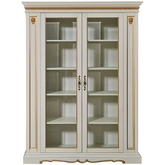 Шкаф «Милана 5/1» П396.04, Цвет: Слоновая кость с золочением (shkaf_milana_5-1_p396_04_slon_kost_zoloto_3.jpg) Шкаф «Милана 5/1» П396.04, Цвет: Слоновая кость с золочением